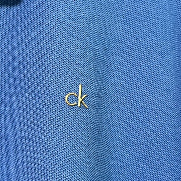 Calvin Klein Men’s XL Pima Cotton Polo Shirt in Royal Blue - Classic Fit - Picture 7 of 13